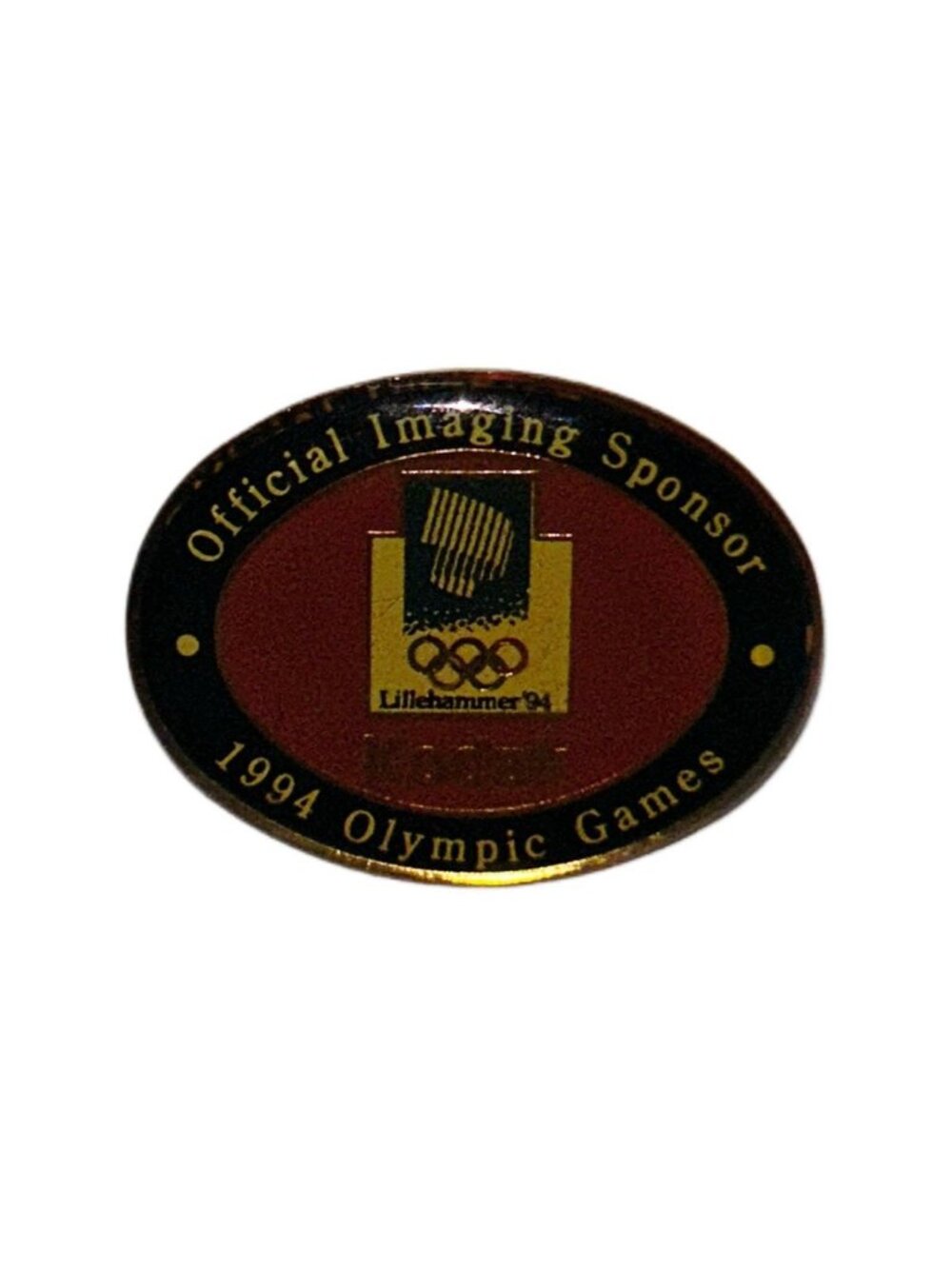 1994 Olympic Official Imaging Sponser Kodak Vintage Lapel Pin